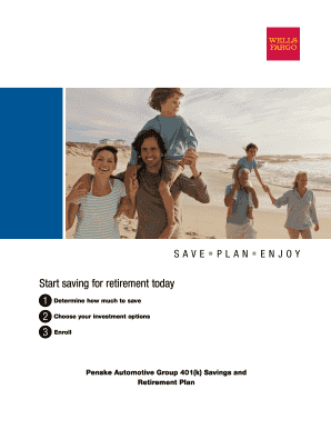 Penske Automotive Group 401(k) Enrollment Form