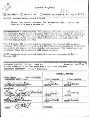 Permission slip template - Notice To Bidders NO ------ 00 CAPTION Contract - ci pasadena tx