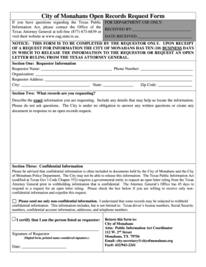 Descargar family law - City of Monahans Open Records Request Form - cityofmonahans