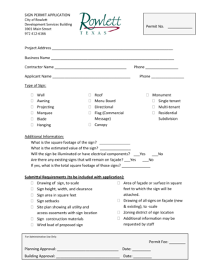 Temporary guardianship for school purposes - SIGN PERMIT APPLICATION City of Rowlett Development - ci rowlett tx