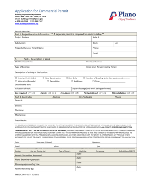 Rent to own contract printable - COMMERCIAL PERMIT APPLICATION - Plano - plano