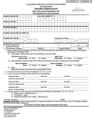 Valcyte Prior Authorization Form