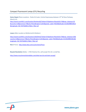 Peak flow chart - Compact Fluorescent Lamps CFL Recycling - plano