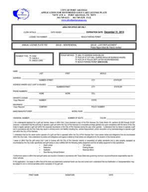 Medical documents pdf - AREA FOR OFFICE USE ONLY - Port Aransas Texas - cityofportaransas