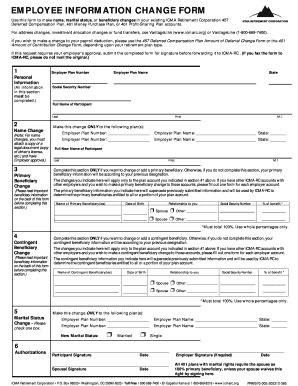 Employee Information Change Form