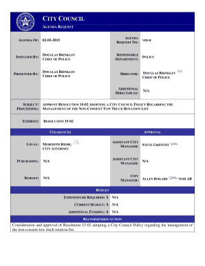 Curriculum vitae format - APPROVE RESOLUTION 1502 ADOPTING A CITY COUNCIL POLICY REGARDING THE