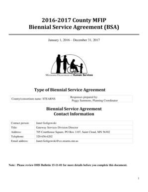 Catering contract sample - 2016-2017 County MFIP Biennial Service Agreement BSA - co stearns mn