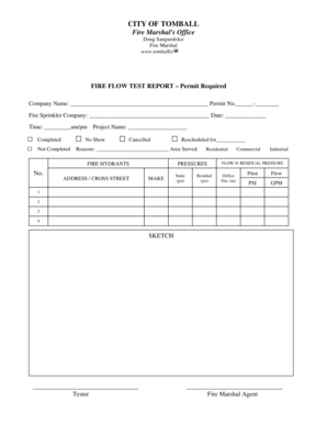 Film log sheet template - CITY OF TOMBALL Fire Marshals Office - ci tomball tx