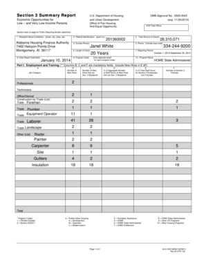 Section 3 Summary Report