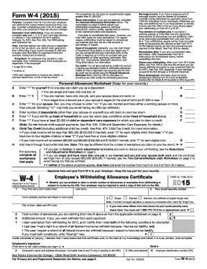 Form W-4 (2015)
