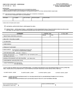 Employee Voucher Addendum