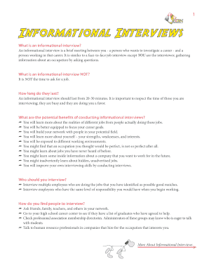 great informational interview questions