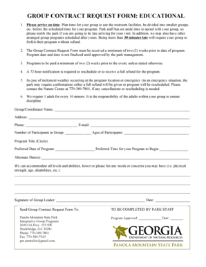 Group Contract Template For Students from www.pdffiller.com