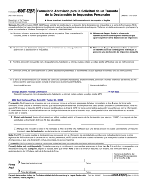 Formulario 4506T-EZ(SP)