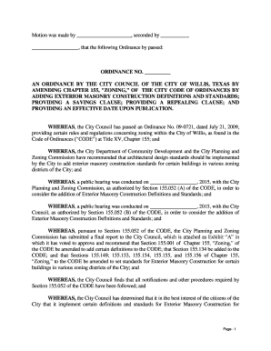 Mileage reimbursement form template - (Motion was made by , seconded by - ci willis tx