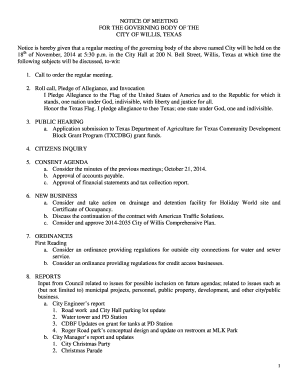 Dj contract template - Application submission to Texas Department of Agriculture for Texas Community Development - ci willis tx