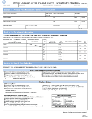 Louisiana Group Benefits Enrollment Form
