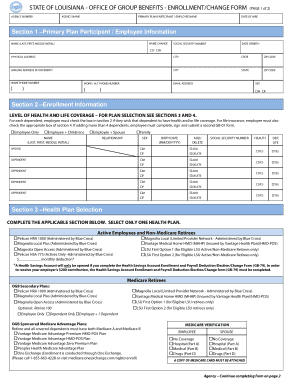 Louisiana Group Benefits Enrollment Form