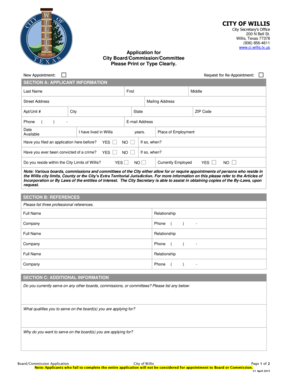 Fema forms - 200 N Bell St - ci willis tx