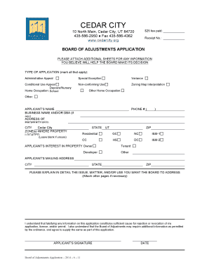 Meeting sign in sheet - BOA Packets - Application 2014 - 6 - 111