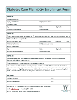 Cattle pedigree template - Diabetes Care Plan DCP Enrollment Form - wilco