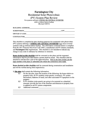 Rs1 form - Residential Solar Photovoltaic PV System