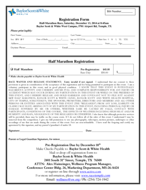 Simple consulting proposal template - 2014 JBR Half Marathon Registration Form - ci temple tx