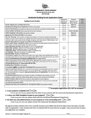 Residential Building Permit Application