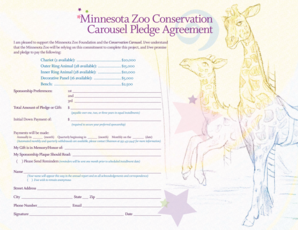 Minnesota Zoo Conservation Carousel Pledge Agreement - mnzoocdn mnzoo