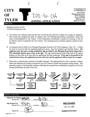 Project proposal example - 423 W Ferguson Tyler TX 75702 TYLER ZONING APPLICATION - cityoftyler