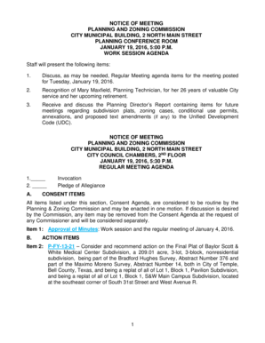 Introductory letter - NOTICE OF MEETING PLANNING AND ZONING COMMISSION CITY - ci temple tx