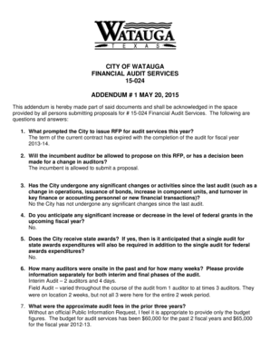 Bipolar chart template - CITY OF WATAUGA FINANCIAL AUDIT SERVICES 15-024 ADDENDUM - ci watauga tx