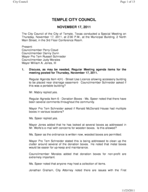 Friendly 30 day notice to landlord - , at the Municipal Building, 2 North Main Street, in the 3rd Floor Conference Room - ci temple tx