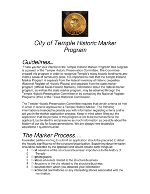 Wedding registry checklist - City of Temple Historic Marker - ci temple tx