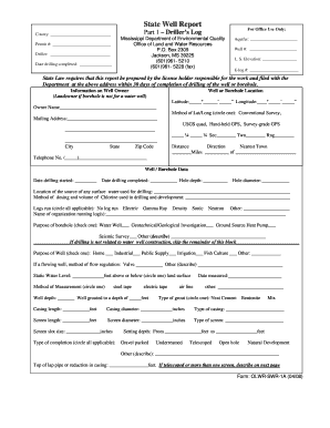 Mississippi State Well Report
