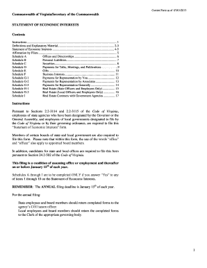 Virginia Statement of Economic Interests