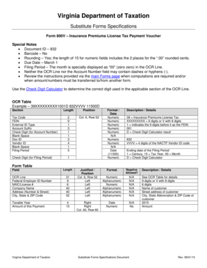 Virginia Insurance Premiums License Tax Payment Voucher