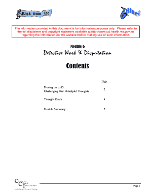 Thought Diary for Challenging Unhelpful Thoughts