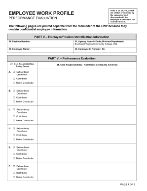 Employee Work Profile Performance Evaluation