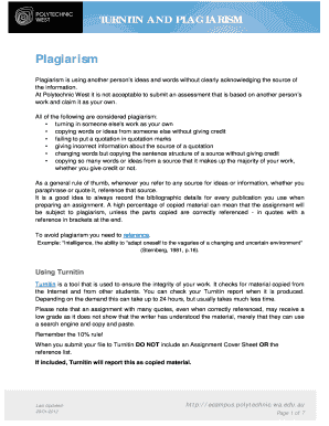 TURNITN AND PLAGIARISM