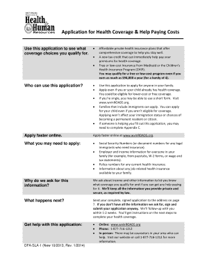 Health Coverage Application