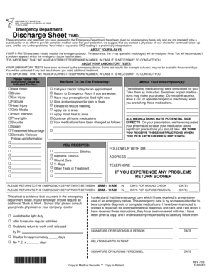 Emergency Department Discharge Instructions