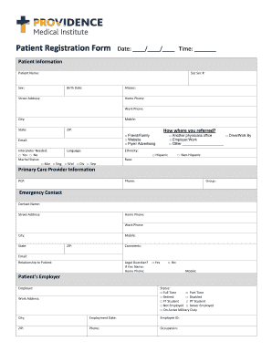 Patient Registration Form
