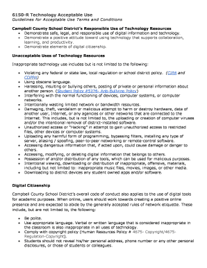 Campbell County School District Technology Acceptable Use Policy