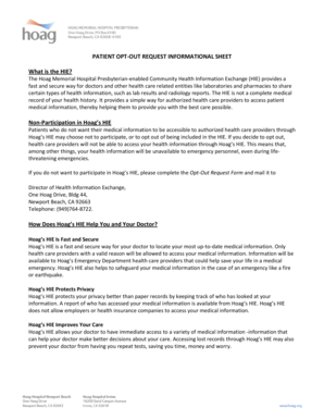 Patient Opt-Out Request Form