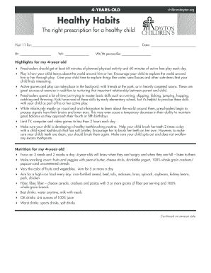 4-Year-Old Healthy Habits Guide