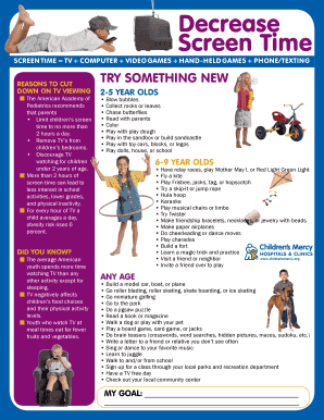 Decrease Screen Time Recommendations