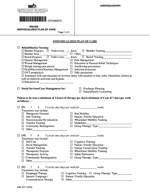 Individualized Plan of Care