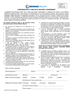 Confidentiality and Data Security Agreement