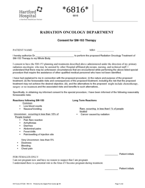 Consent for SM-153 Therapy